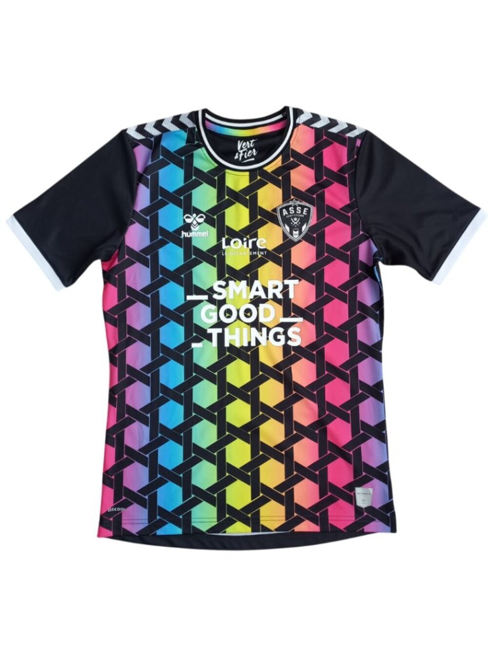 Hummel AS Saint-Étienne Rainbow Goalkeeper Jersey - Black Pride Soccer Shirt S